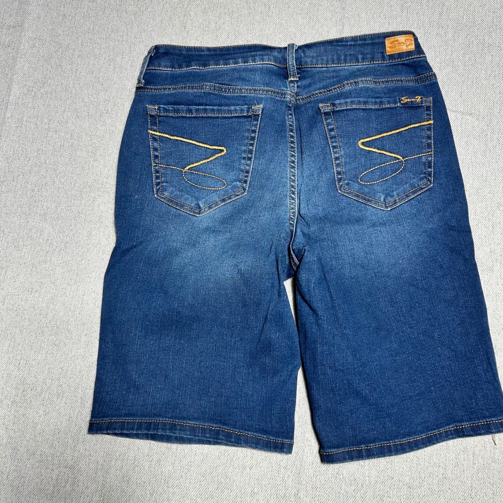 Seven7 Bermuda Shorts Womens Size 8 Blue Black Denim 3 Pair Bundle Jorts - Picture 13 of 16